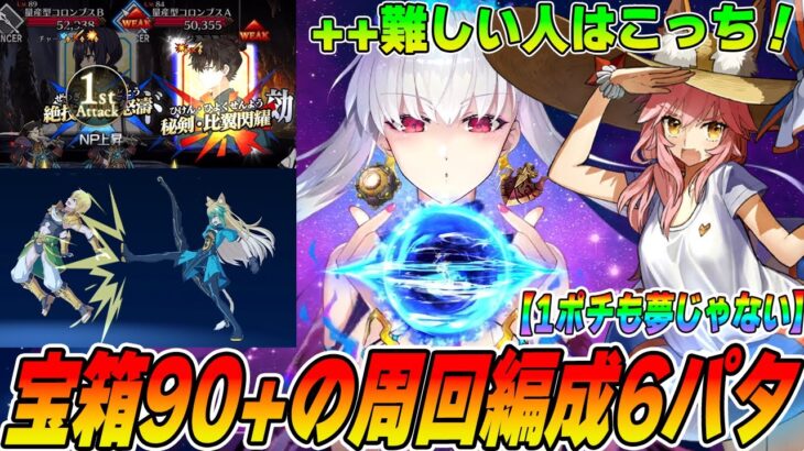 【FGO】宝箱イベ90+「カルデア探検隊！最終回！」の周回パーティ編成6パターン紹介！