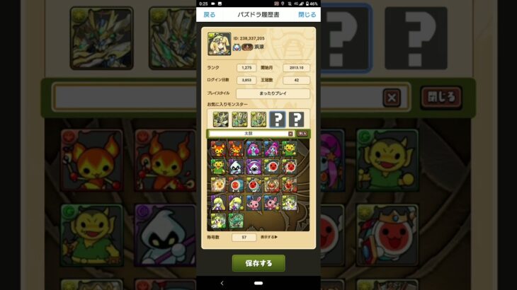 【パズドラ】履歴書作ってみた