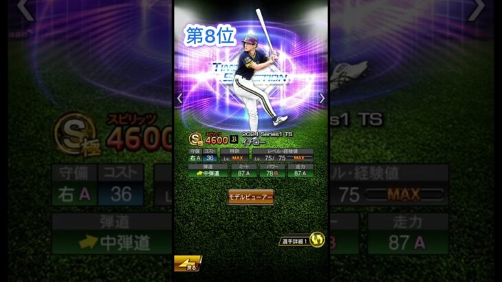 イチローセレクションリアタイ最強ランキング#リアタイ #リアルタイム対戦 #プロ野球スピリッツa #プロ野球スピリッツ #プロスピ #プロスピaリアルタイム対戦 #最強ランキング #最強 #ショート