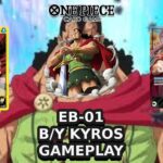 [EB-01] Black/Yellow Kyros Deck & Gameplay | One Piece Card Game