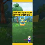 WCS2024ピカチュウ初ゲット！個体値は?#ポケモンgo #wcs2024 #ピカチュウ #pokemongo #新道ひかり