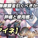 【メメントモリ】無微課金で引くべきか…。評価、使用感を解説。耐久キャラ「アイネ」です。「タイプステータス」シールドはそこまで強くないと思います。