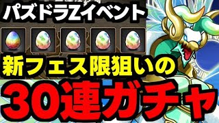 【ガチャ動画】パズドラZの新ガチャがヤバすぎる！新フェス限狙いの30連ガチャ！【パズドラ】