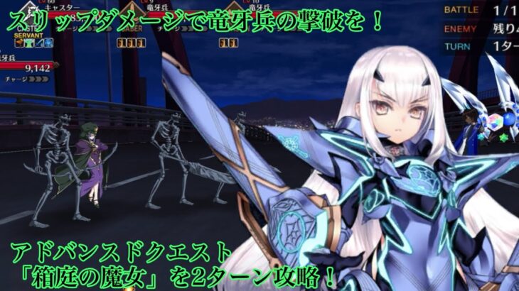 【FGO】アドバンスドクエスト「箱庭の魔女」2ターン