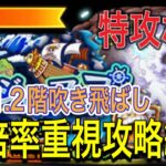 ［トレクル］トレジャーマップvsルフィ！特攻なし！道中1.2階吹き飛ばし！倍率重視攻略編成！