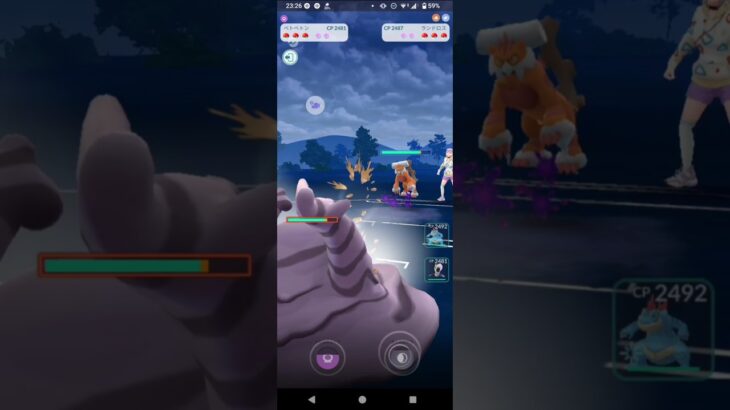 ポケモンGOハイパーリーグ対戦ベトベトン＆クレセリア＆オーダイル