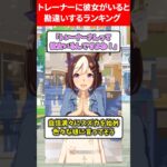 トレーナーに彼女がいると勘違いするウマ娘ランキング #ウマ娘プリティーダービー