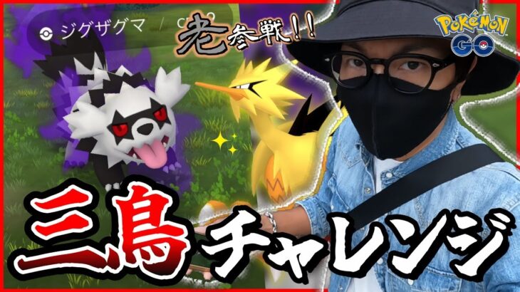 【ポケモンGO】マスターボール・・・最終章へ！！色違いガラル三鳥を捕獲せよ！！「老」と歩けば何かが起こる！？【筋肉バトル】