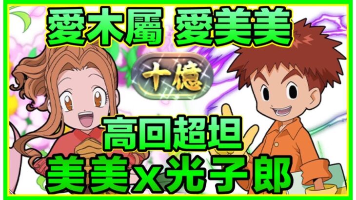 PAD パズドラ  數碼暴龍 美美x光子郎 Vs 十億！超高回超坦！PAD有木屬！太刀川ミミ 泉光子郎