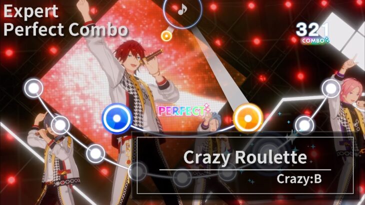 【あんさんぶるスターズ！！Music】Crazy Roulette｜Crazy:B［Expert／Perfect Combo］【手元】