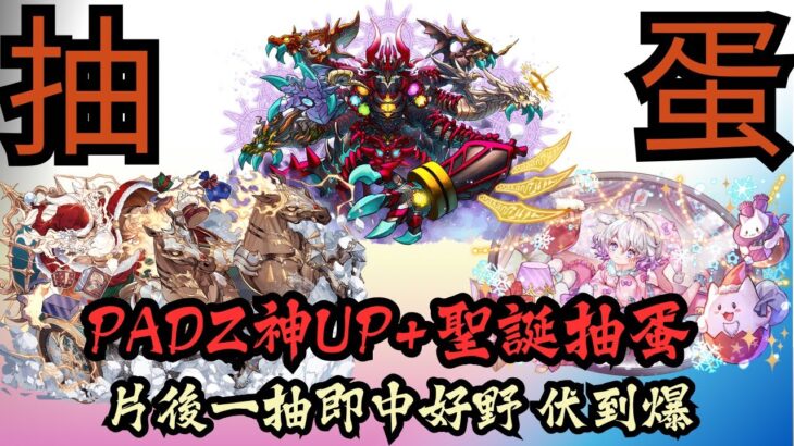 【パズドラ】【PAD】PADZ神UP＋聖誕抽蛋 片後一抽即中好野 パズドラＺゴッドフェス&クリスマスガチャ 究極生命体一体狙