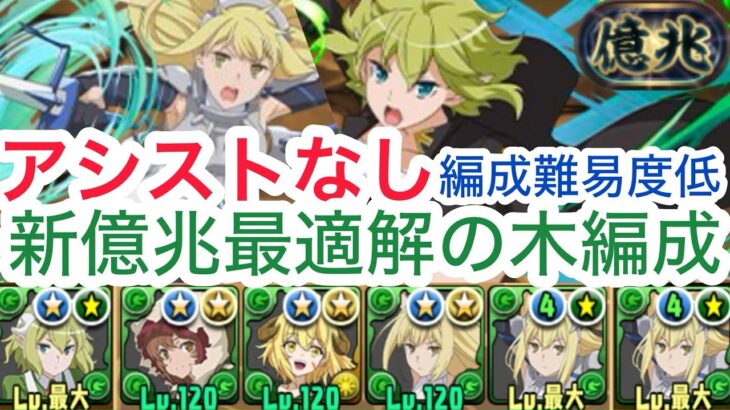 【パズドラ】アシストなしでも余裕で億兆勝てます！木ぱの時代到来です！アイズとリューリオンこいつらぶっ壊れ！！