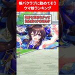 嬢バクラブで働いてそうランキング #ウマ娘プリティーダービー