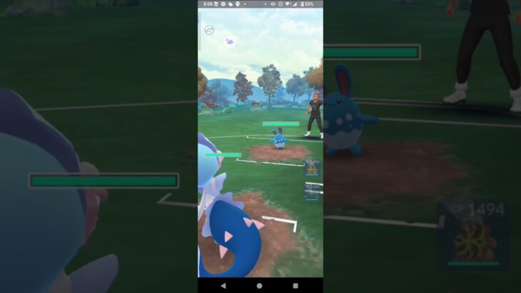 ポケモンGOファンタジーカップ対戦アシレーヌ＆バクガメス＆ナットレイ全5戦①