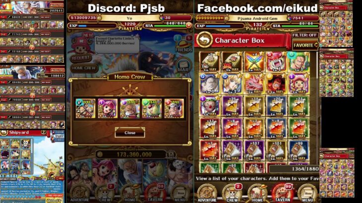 Pull everything from all banners! 7.5k gems, mid-endgame and more! One Piece Treasure Cruise(OPTC)