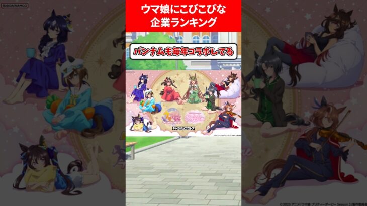ウマ娘にこびこびな企業ランキング #ウマ娘プリティーダービー