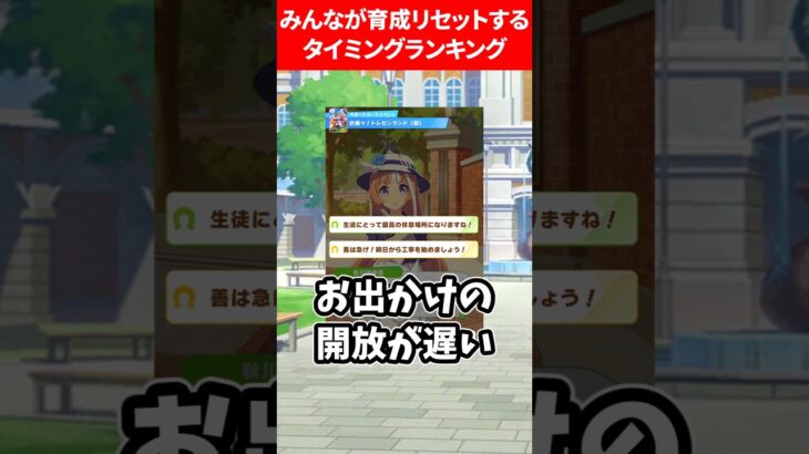 育成リセットするあるあるタイミングランキング #ウマ娘プリティーダービー