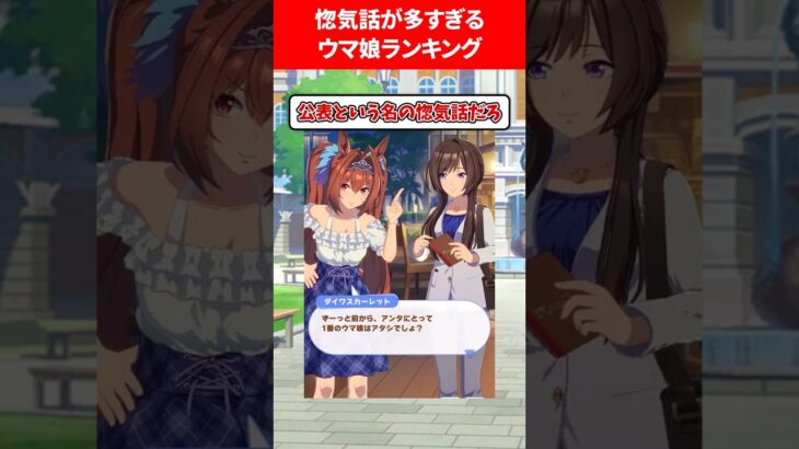 のろけ話が多すぎるウマ娘ランキング #ウマ娘プリティーダービー