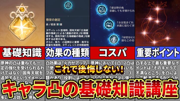 【原神】超有益！後悔しなくなるキャラの凸の知識について徹底解説！【ゆっくり解説】