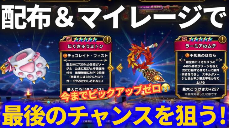 【ドラクエウォーク】これが最後のミトン＆ラーミアのムチガチャです【にくきゅうミトン】【ラーミア】