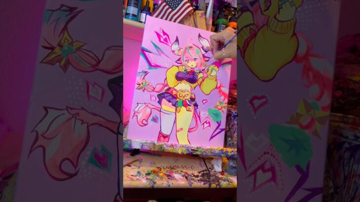 Varesa Painting (GLOWS) #genshinimpact #genshin #varesa #art #painting #drawing #illust #原神