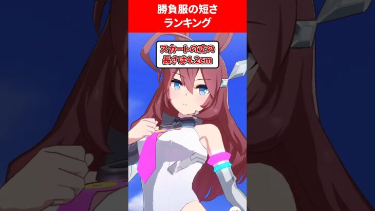 勝負服の短さランキング #ウマ娘プリティーダービー
