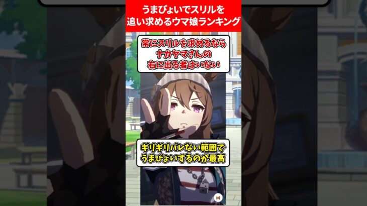 うまぴょいでスリルを求めるウマ娘ランキング #ウマ娘プリティーダービー