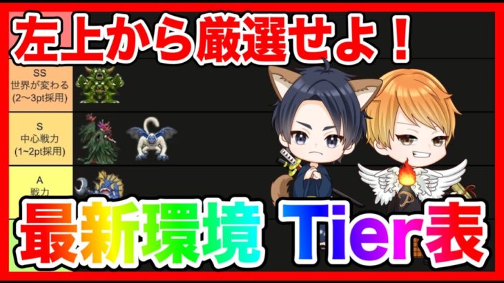 【ドラクエウォーク】ネルゲルわかめ込み！最新環境Tier表作成！/グラマス四冠が教える『なかまモンスター最新環境』/仲間モンスター【ファンキーズGAME】