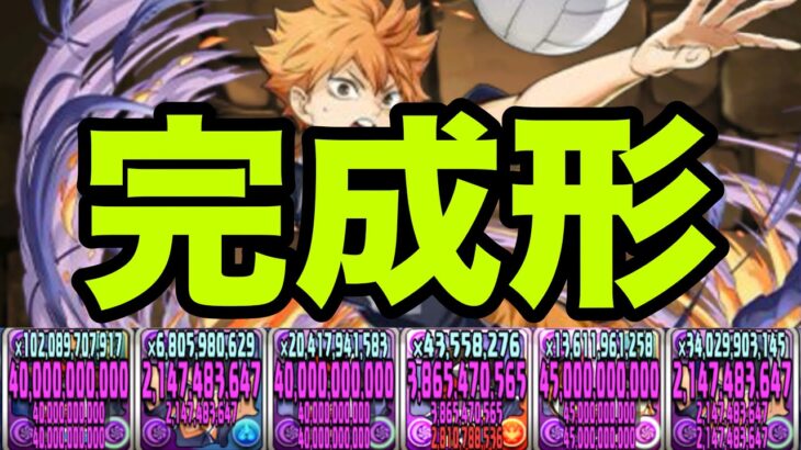 俺の完成した『日向翔陽最強編成』見てくれよ　ハイキューコラボ【パズドラ】