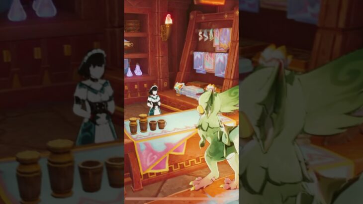 ユムカ竜でキャサリンに話しかけると、、、、？#genshinimpact #原神 #げんしん #genshin #ユムカ竜 #キャサリン