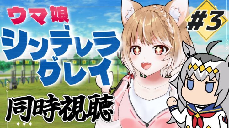 【ウマ娘シンデレラグレイ】第３話だぁぁぁぁ！シングレテレビ放送を同時視聴するよ！＊原作見てます！【ウマ娘プリティーダービー】