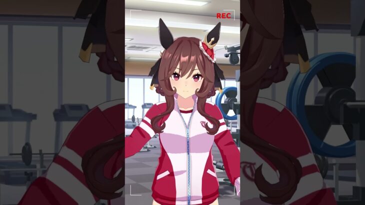 ブエナがジェンティルの筋トレを突撃レポートだ！ #shorts #ウマ娘