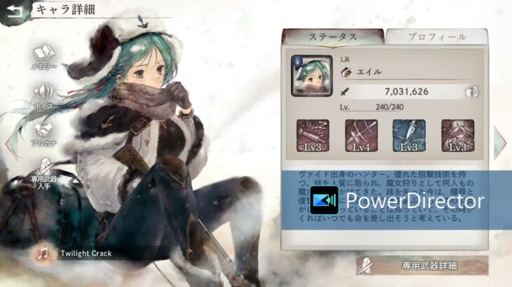 メメントモリ・ラメント（エイル）「Twilight  Crack」/Eye　1時間耐久