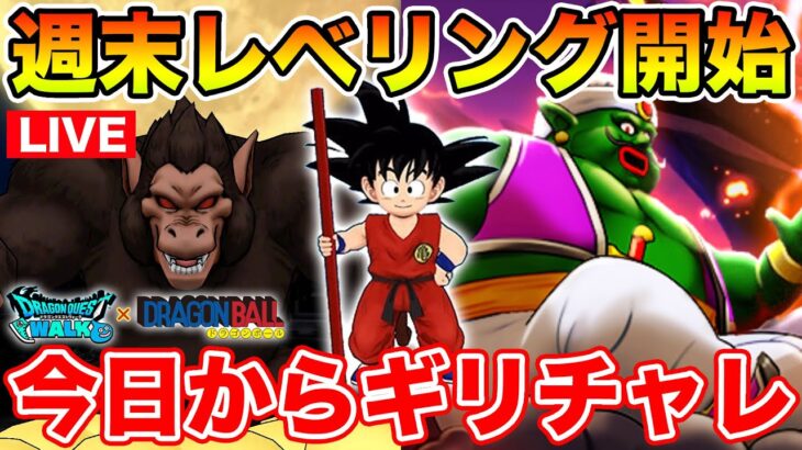 【ドラクエウォーク】本日よりギリギリチャレンジ始めます!! 週末のレベリング行くぞぉぉぉぉ!!!!!【DQW】