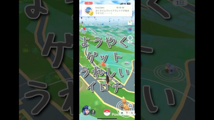 【 ポケモンGO 】ようやくゲットうれしいイロチ#ポケモンgo #色違い