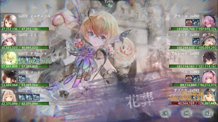 【メメントモリ】不死身のナターシャ：HPドレインと再生の重要性がわかる動画　無窮の塔774階