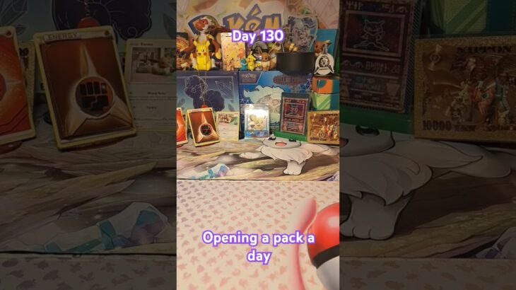 Day 130 opening a pack of pokemon cards a day #pokemon