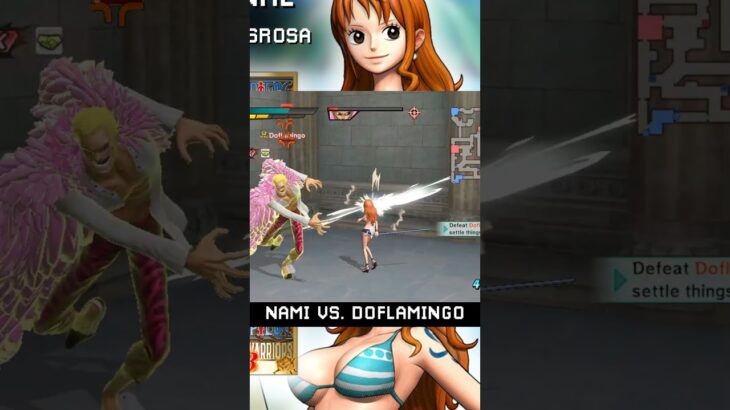 Nami Vs. Doflamingo #shorts #onepiece #onepiecepiratewarriors3 #dynastywarriors #nami #dressrosa
