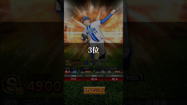 【プロスピA】個人的に思う新追加先発強さランキング！！#プロスピ #プロスピa #先発 #強さ #強さランキング #プロ野球 #short #shorts