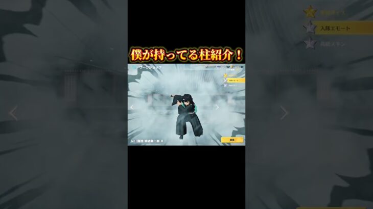 【荒野行動】僕が持ってる柱スキン紹介！#荒野行動