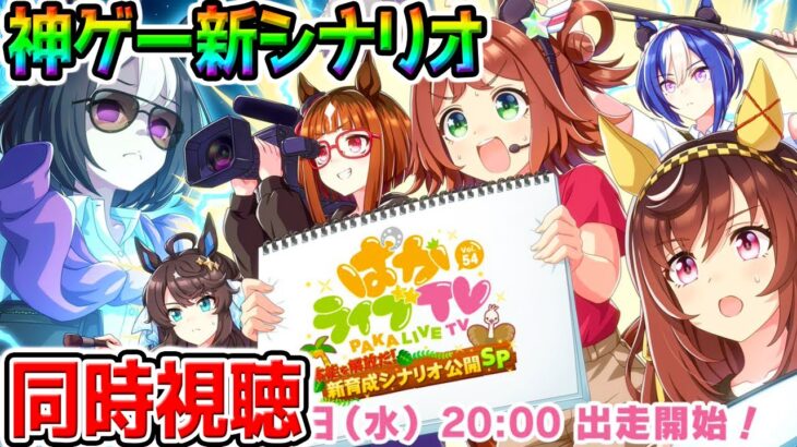 【ウマ娘】「ウマ娘 プリティーダービー」ぱかライブTV同時視聴 神ゲーVol.54 本能を解放だ！新育成シナリオ公開スペシャル！【ウマ娘プリティーダービー チャンミ プラチナ ぱかライブTV】