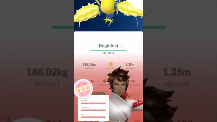 💯I CAUGHT a 100 IV REGIELEKI In Pokemon Go!💯 #shorts #pokemon