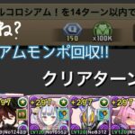 【ブライダルコロシアム】【黒薔薇】14ターン以下撃破でモンポ回収!!【パズドラ】