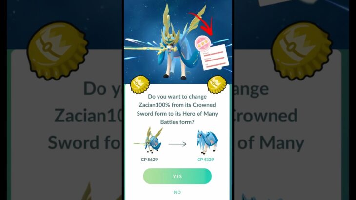 When I UnFuse My✨️Shundo Crown Zacian in Pokemon GO