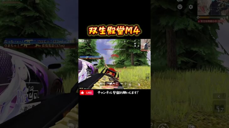 【荒野行動】双生M4の進化したドットがカッコよすぎる🌠#荒野行動 #knivesout