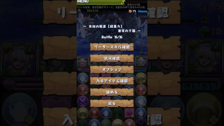 LFメイドイデアルで表千手(ラストパズルのみ)#パズドラ