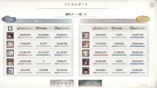 【メメントモリ】【クエスト】27ｰ20攻略失敗(A.A.・フローレンス・黒イリア編成)