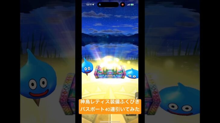 【ドラクエウォーク】7/3神鳥レティス装備ふくびきパスポート40連引いてみた#ドラクエウォーク #ドラクエウォークガチャ #神鳥レティス装備ふくびき