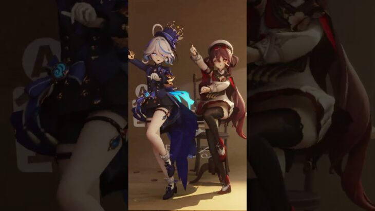 【MMD/Furina/Hutao】V 芙宁娜 フリーナ 胡桃 フータオ 原神Genshin Impact #mmd #genshinimpact #原神