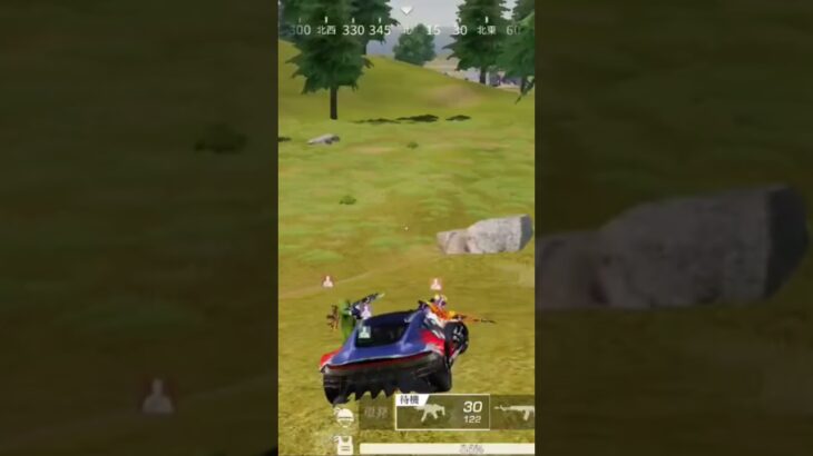 【荒野行動】車で突撃中にBGMを付けてみた。ワイルドシリーズ。